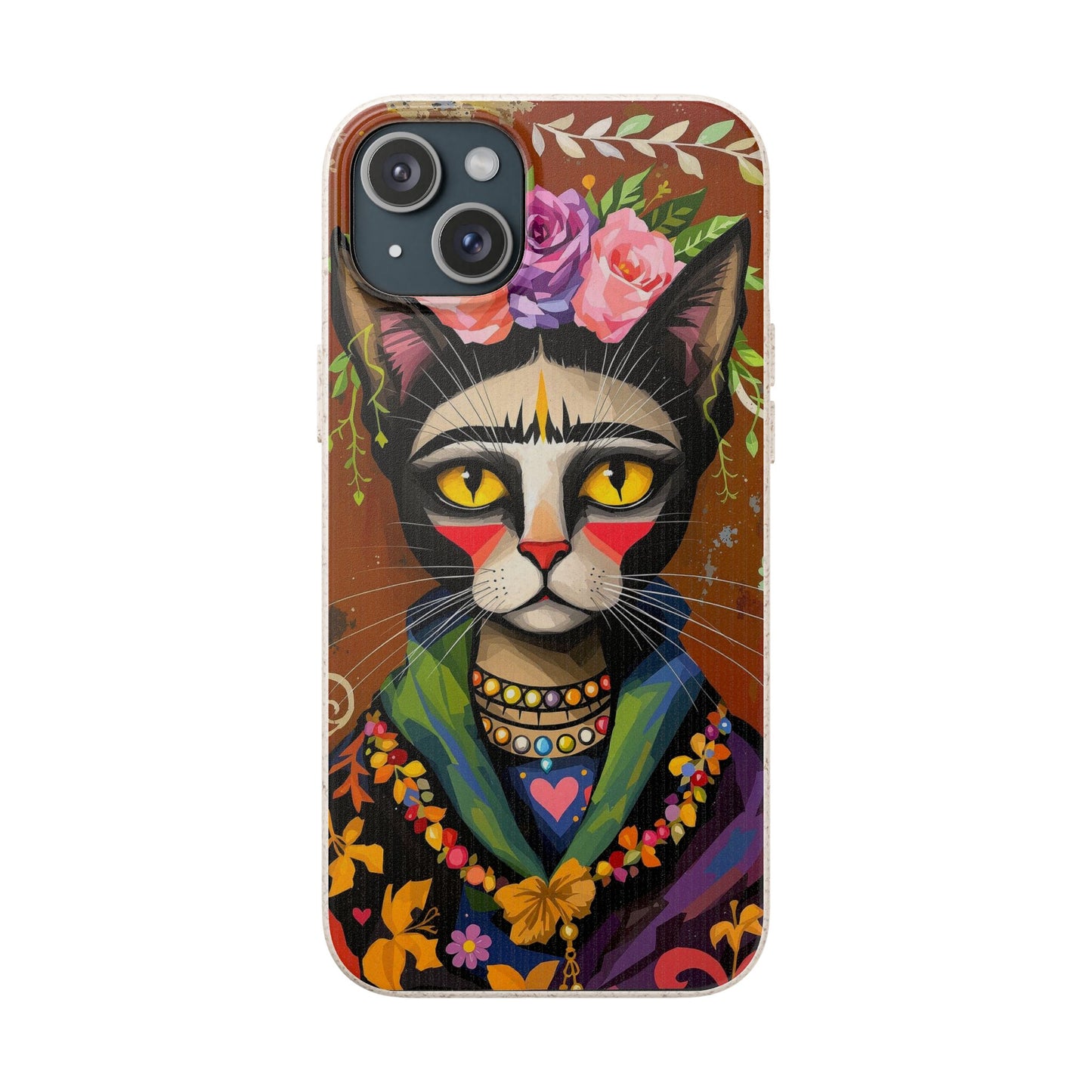 Phone Case - Frida Kahlo Cat, Eco Biodegradable