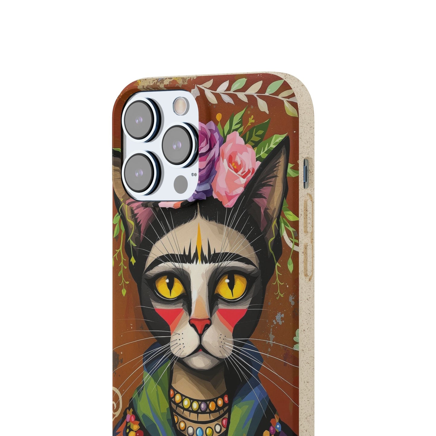 Phone Case - Frida Kahlo Cat, Eco Biodegradable