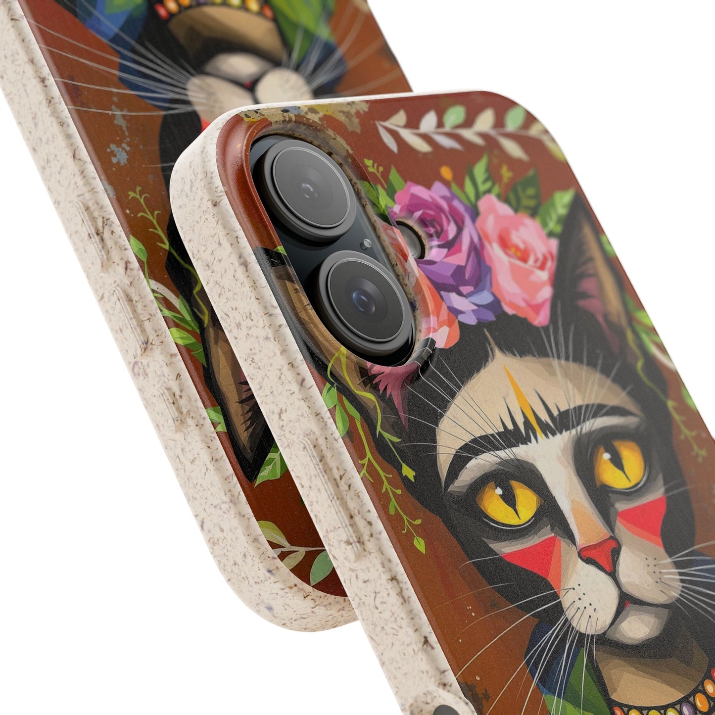 Phone Case - Frida Kahlo Cat, Eco Biodegradable