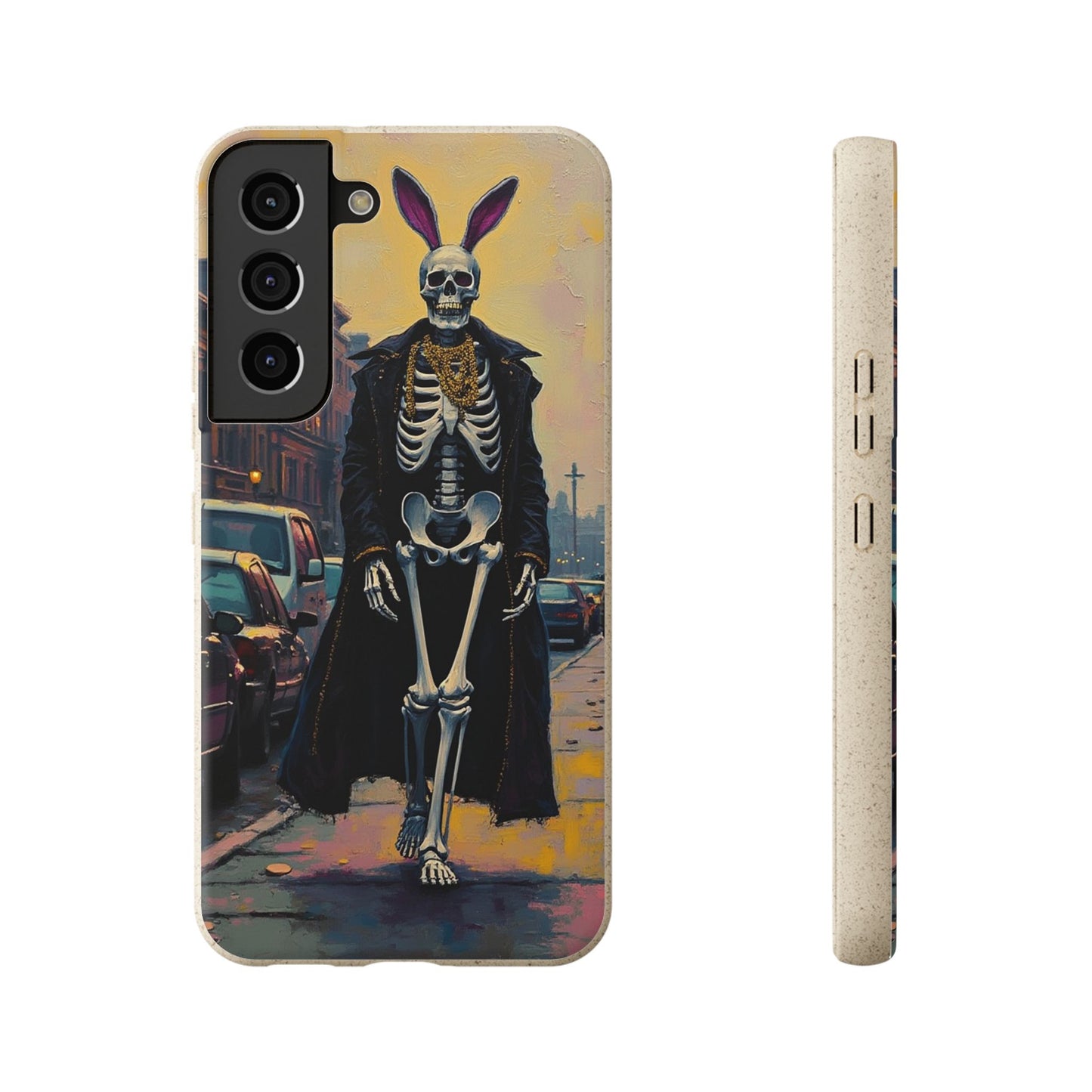 Skeleton Bunny Phone Case - Biodegradable Eco-Friendly Halloween Cover
