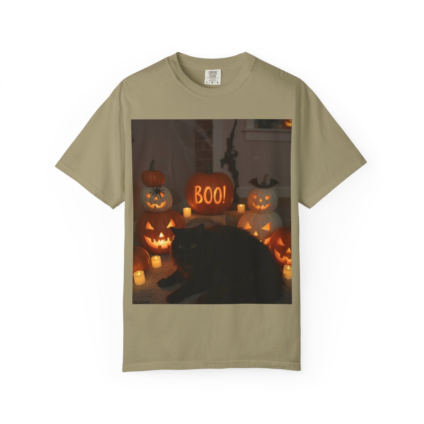 Spooky Cat T-Shirt, Halloween Shirt, Unisex Tee, Boo Graphic Tee, Fall Fashion, Pet Lover Gift