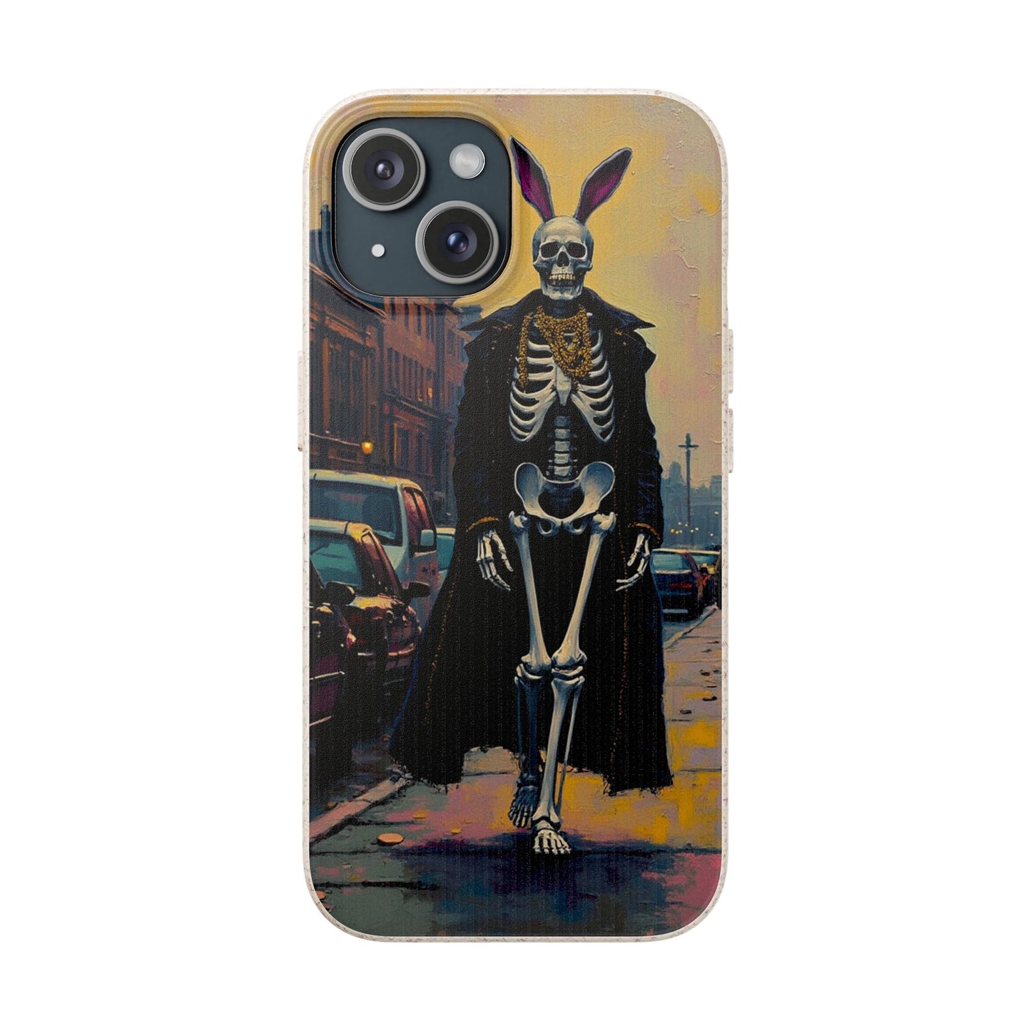 Skeleton Bunny Phone Case - Biodegradable Eco-Friendly Halloween Cover