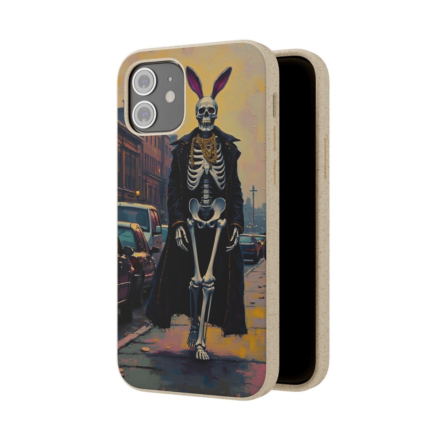 Skeleton Bunny Phone Case - Biodegradable Eco-Friendly Halloween Cover