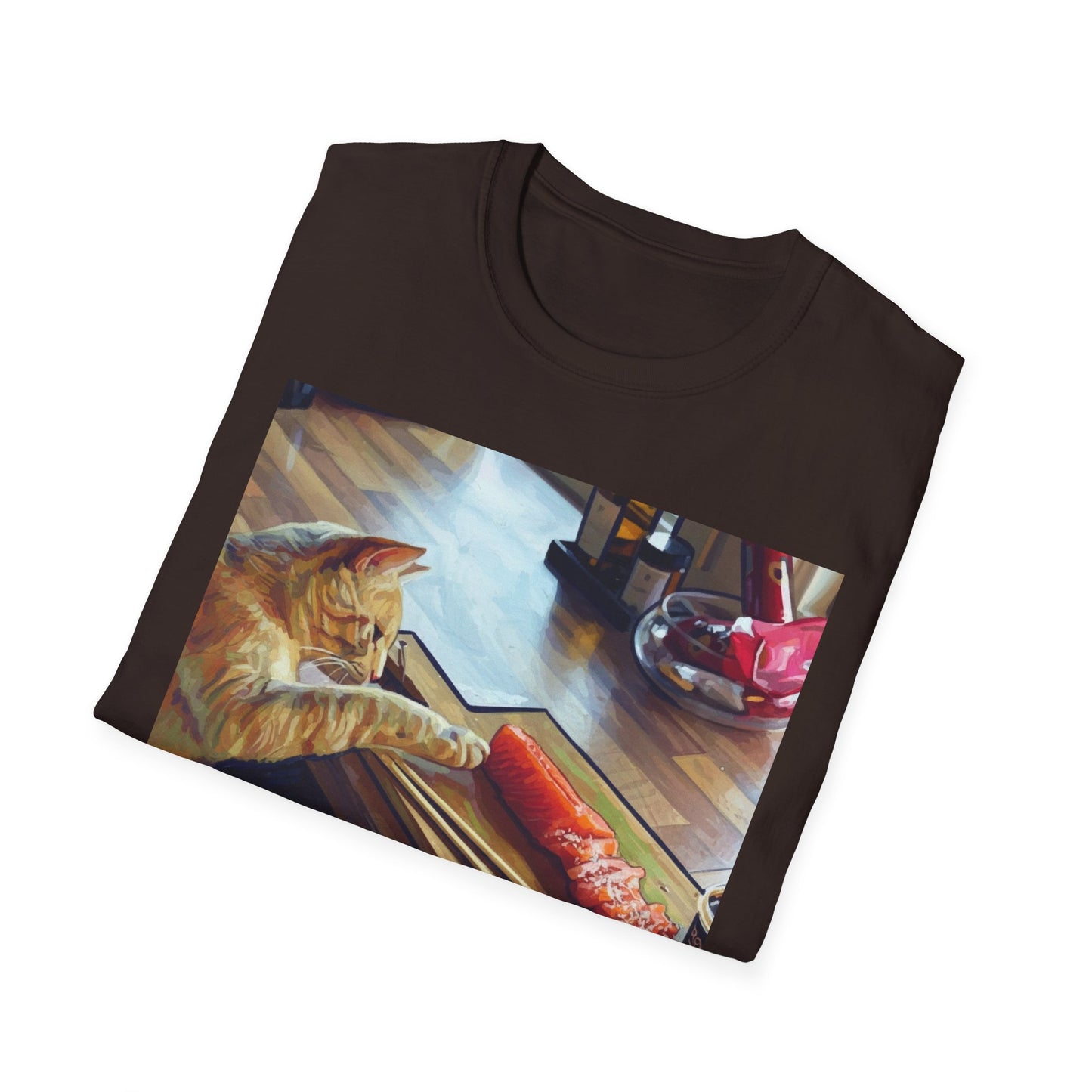 Cat Eating Sushi T-Shirt