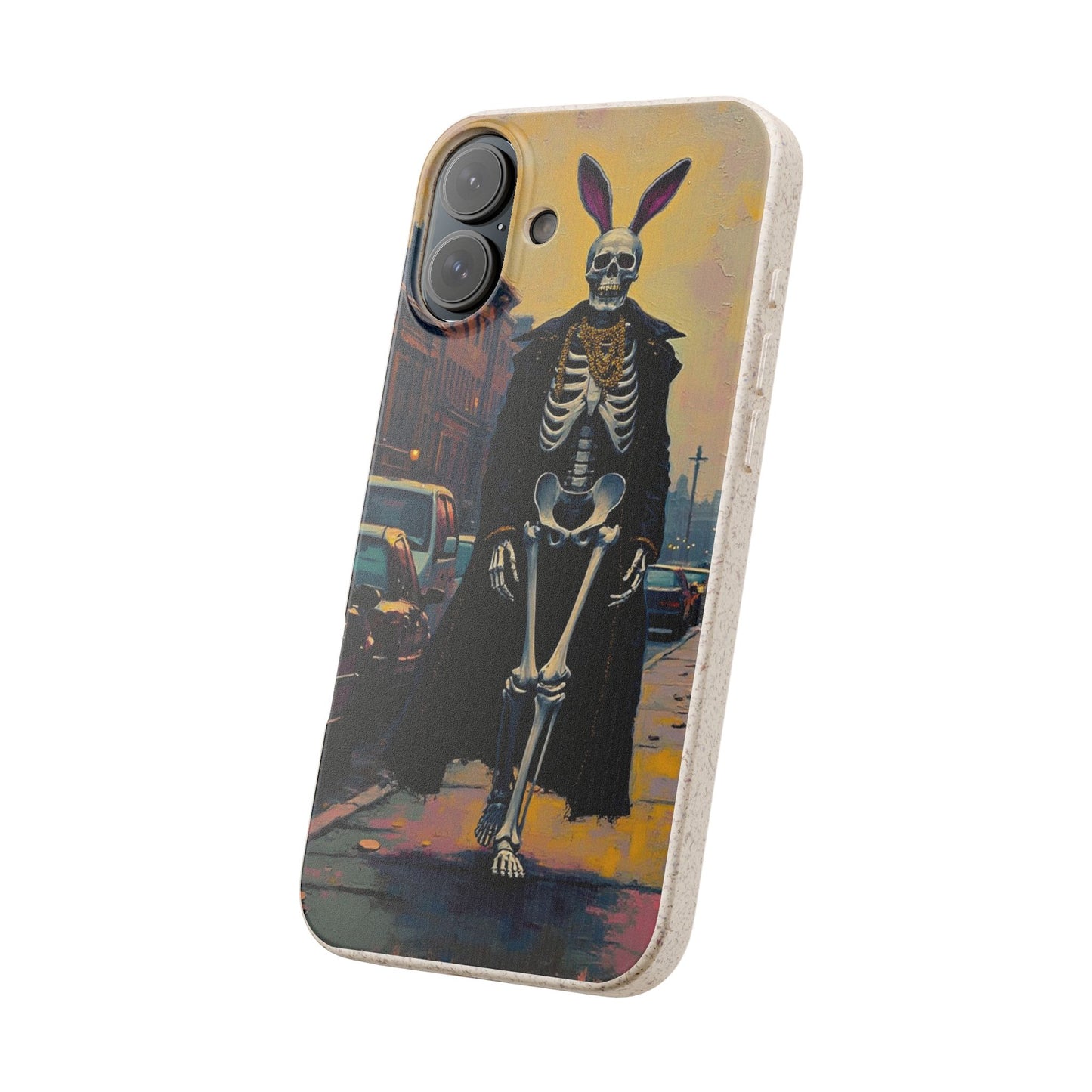 Skeleton Bunny Phone Case - Biodegradable Eco-Friendly Halloween Cover