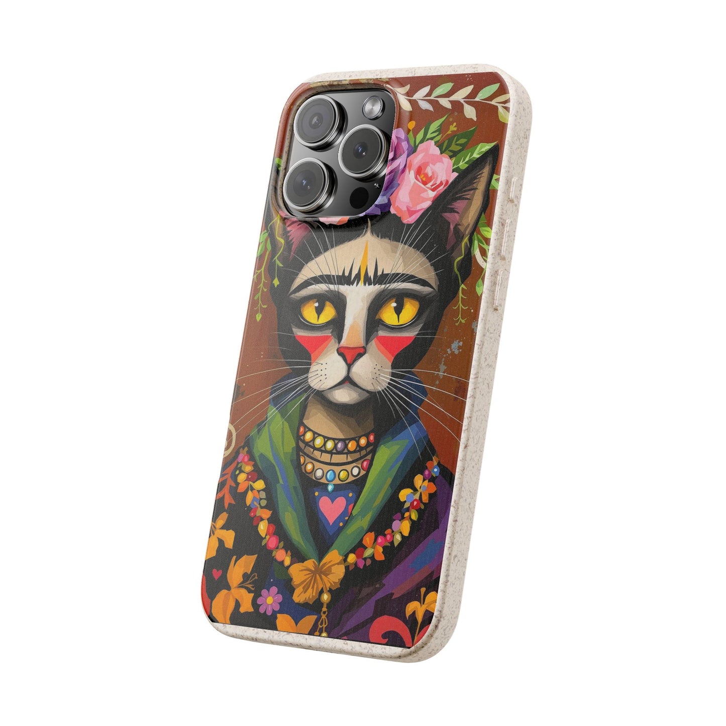 Phone Case - Frida Kahlo Cat, Eco Biodegradable