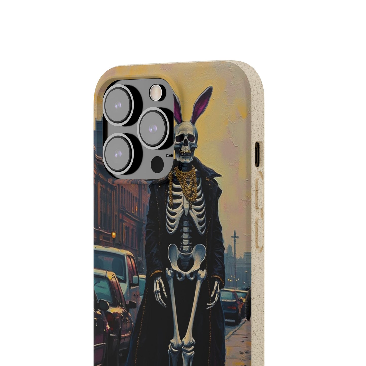 Skeleton Bunny Phone Case - Biodegradable Eco-Friendly Halloween Cover