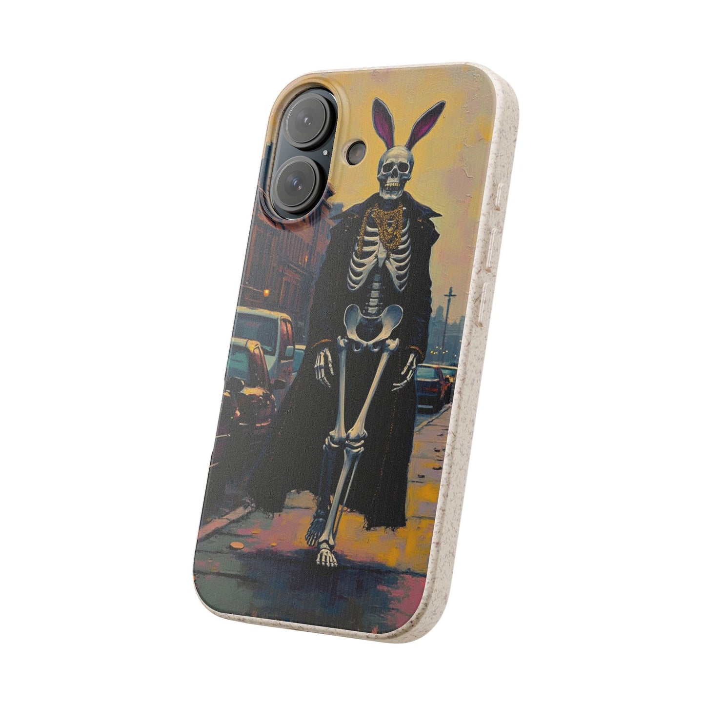Skeleton Bunny Phone Case - Biodegradable Eco-Friendly Halloween Cover
