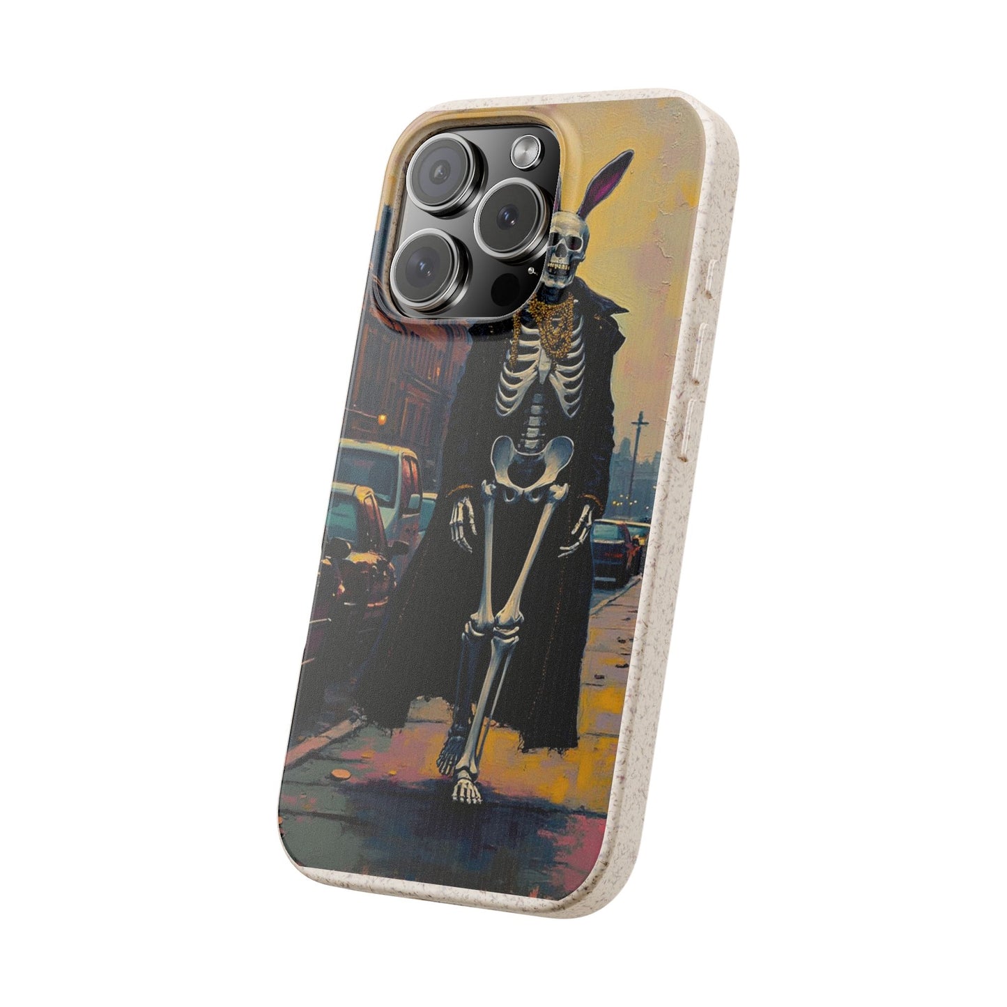 Skeleton Bunny Phone Case - Biodegradable Eco-Friendly Halloween Cover