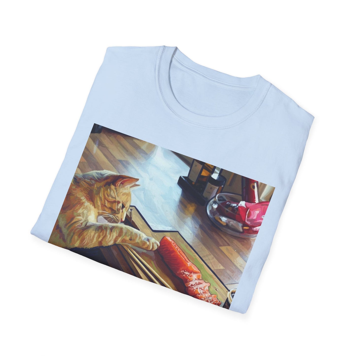Cat Eating Sushi T-Shirt