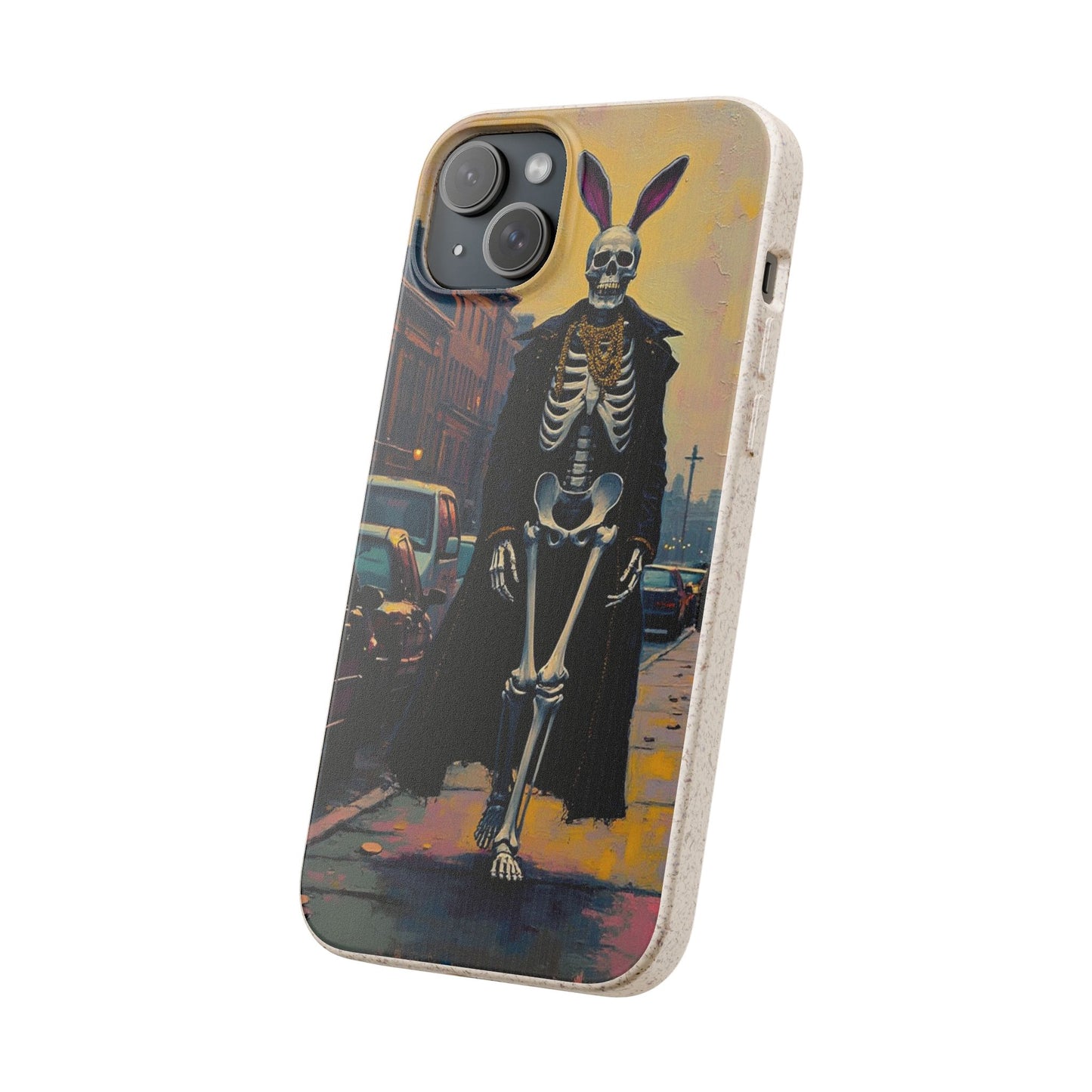 Skeleton Bunny Phone Case - Biodegradable Eco-Friendly Halloween Cover