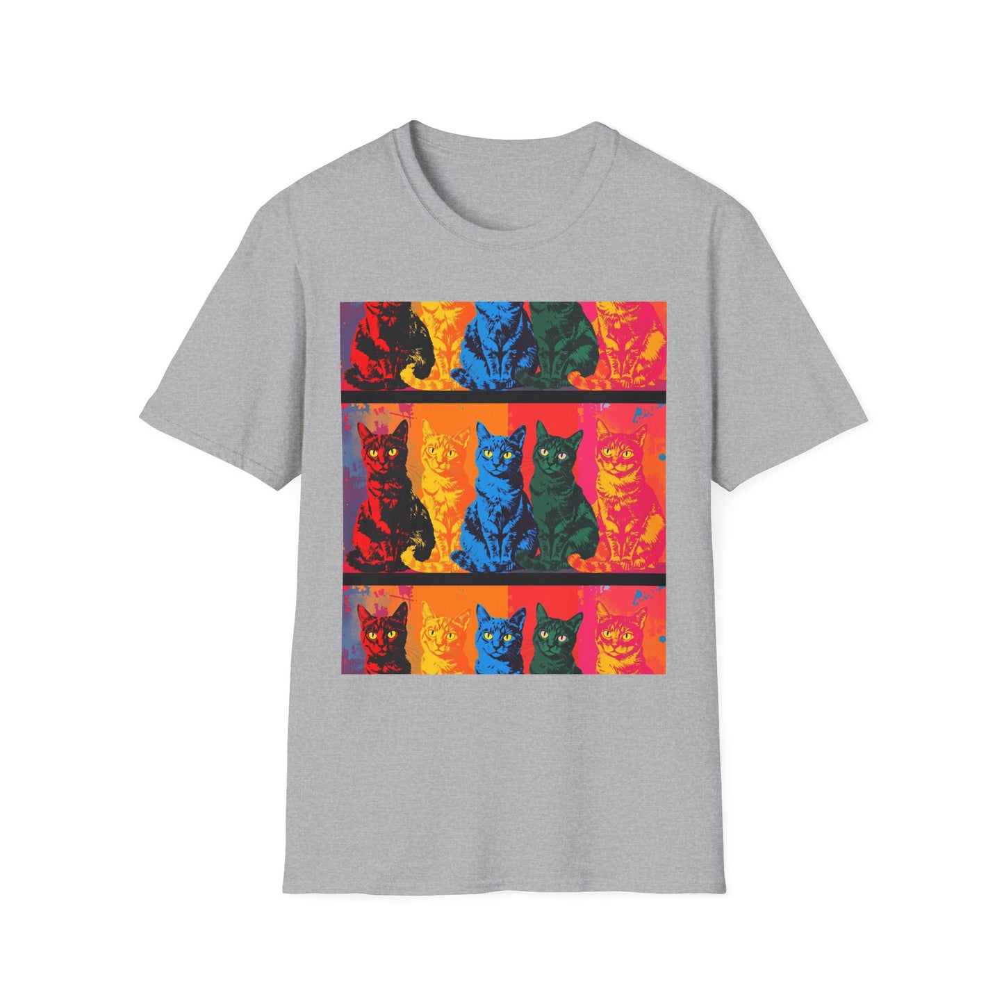 Cat Lover T-Shirt with Andy Warhol Design