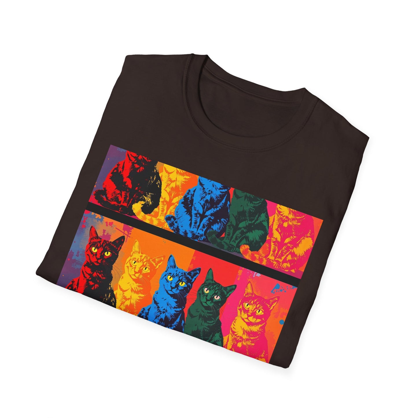 Cat Lover T-Shirt with Andy Warhol Design