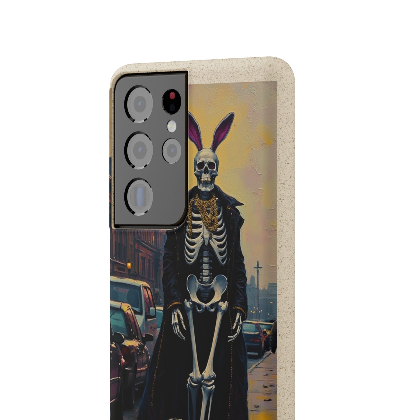 Skeleton Bunny Phone Case - Biodegradable Eco-Friendly Halloween Cover