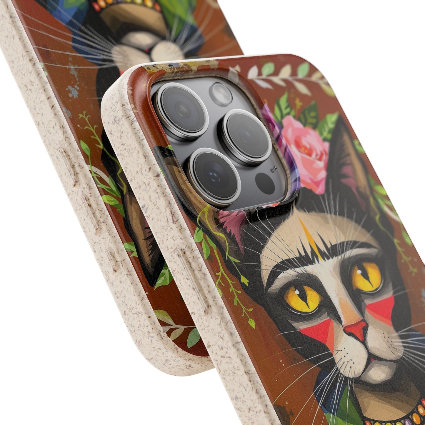 Phone Case - Frida Kahlo Cat, Eco Biodegradable