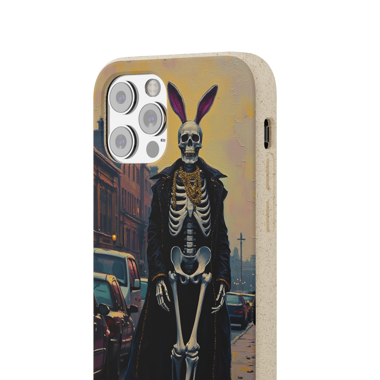 Skeleton Bunny Phone Case - Biodegradable Eco-Friendly Halloween Cover