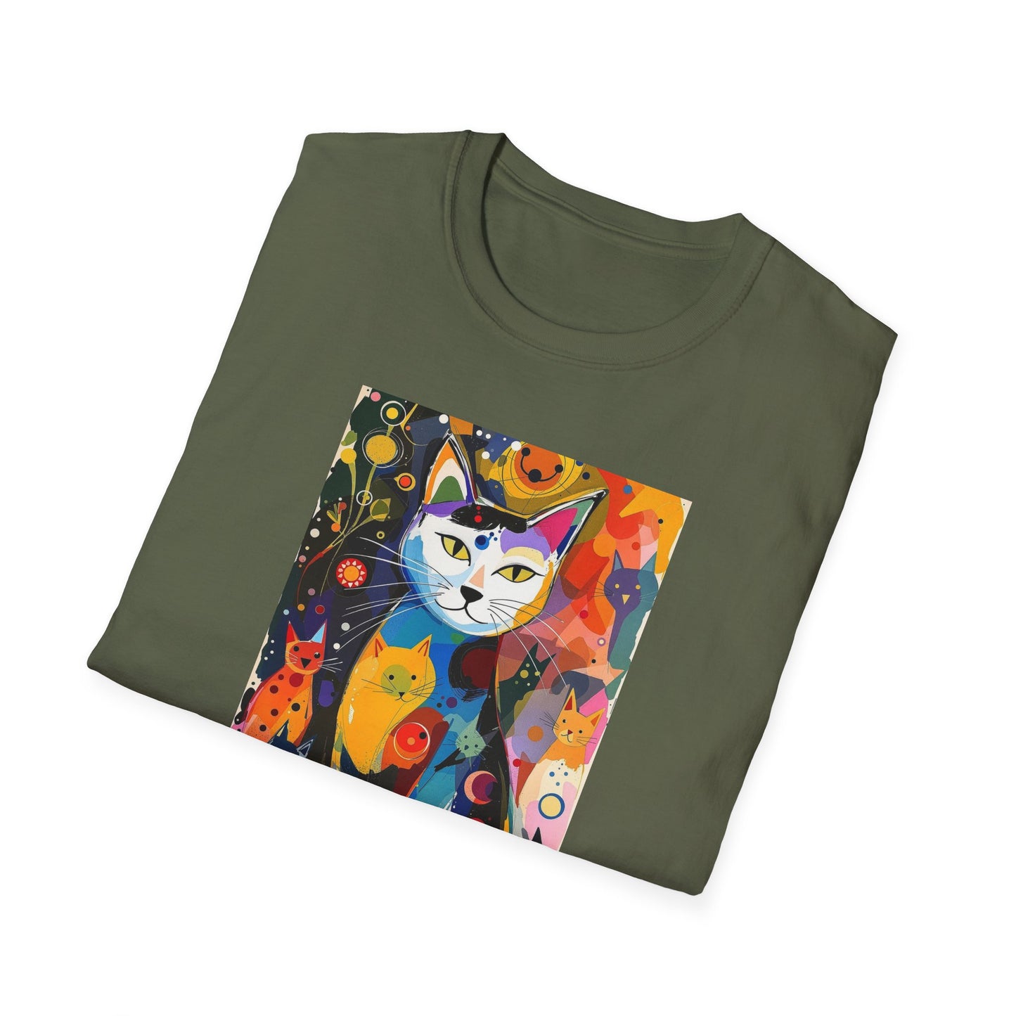 Cat Print T-Shirt for Cat-Lovers