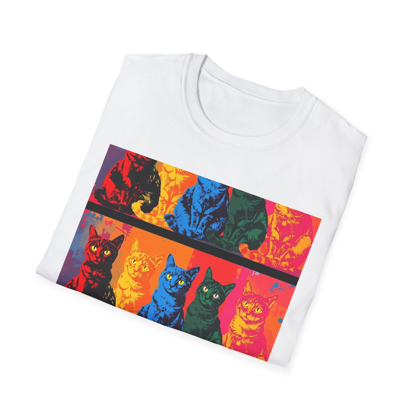 Cat Lover T-Shirt with Andy Warhol Design