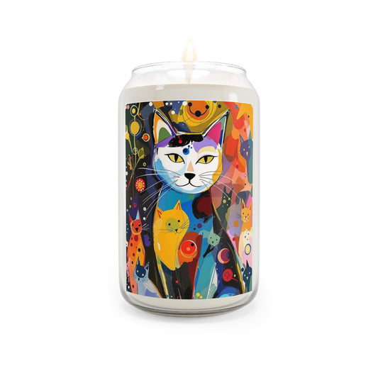 Soy Candle, Cat Print