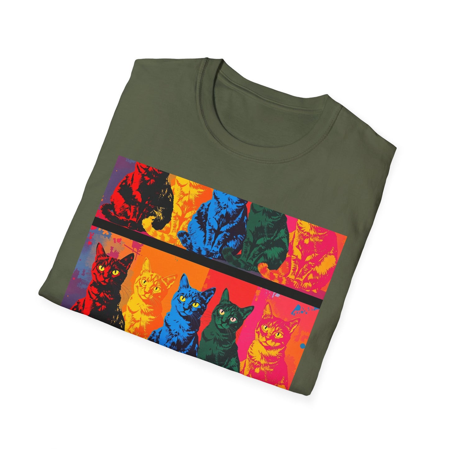 Cat Lover T-Shirt with Andy Warhol Design