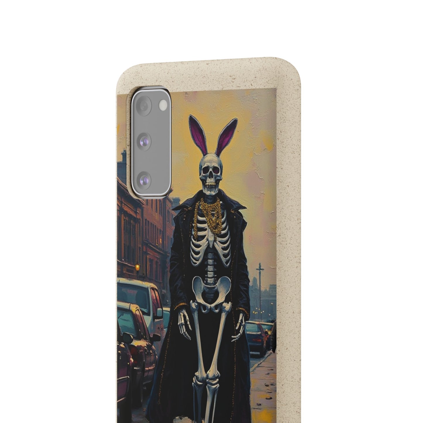 Skeleton Bunny Phone Case - Biodegradable Eco-Friendly Halloween Cover