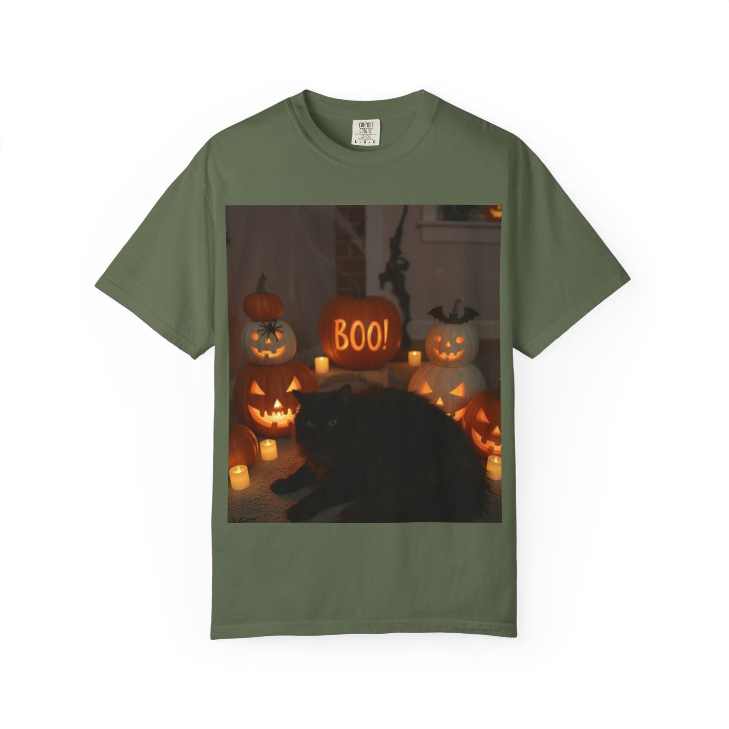 Spooky Cat T-Shirt, Halloween Shirt, Unisex Tee, Boo Graphic Tee, Fall Fashion, Pet Lover Gift