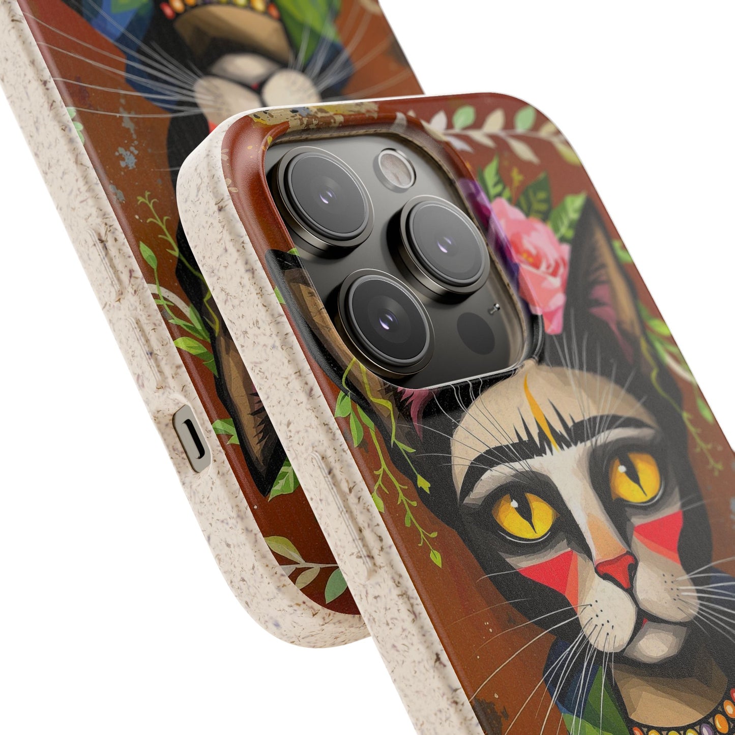 Phone Case - Frida Kahlo Cat, Eco Biodegradable