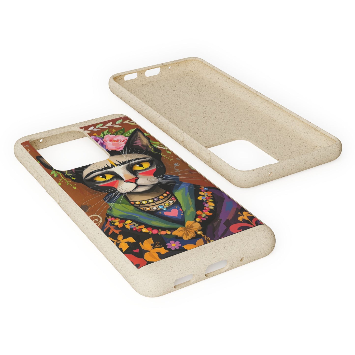 Phone Case - Frida Kahlo Cat, Eco Biodegradable