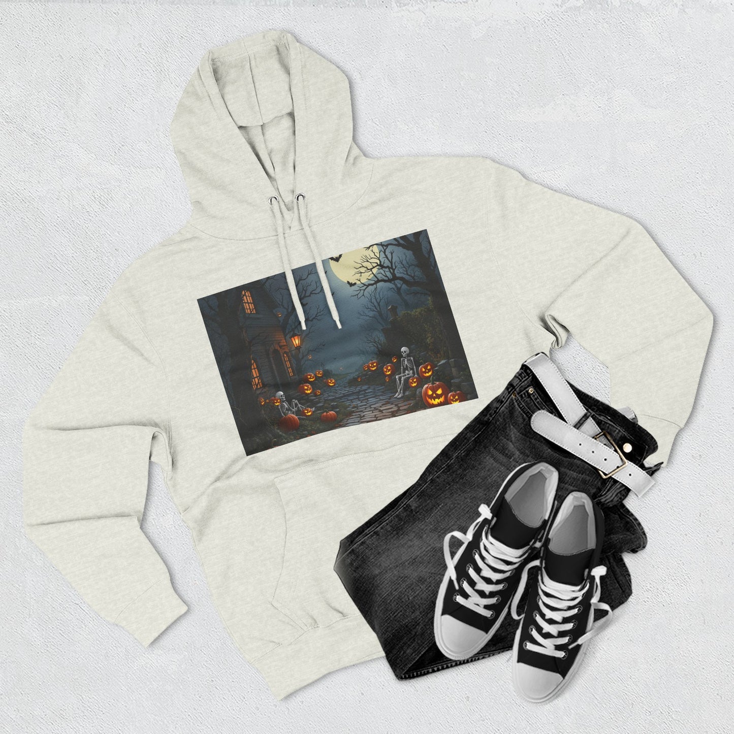 Three-Panel Hoodie - Trend Halloween Design