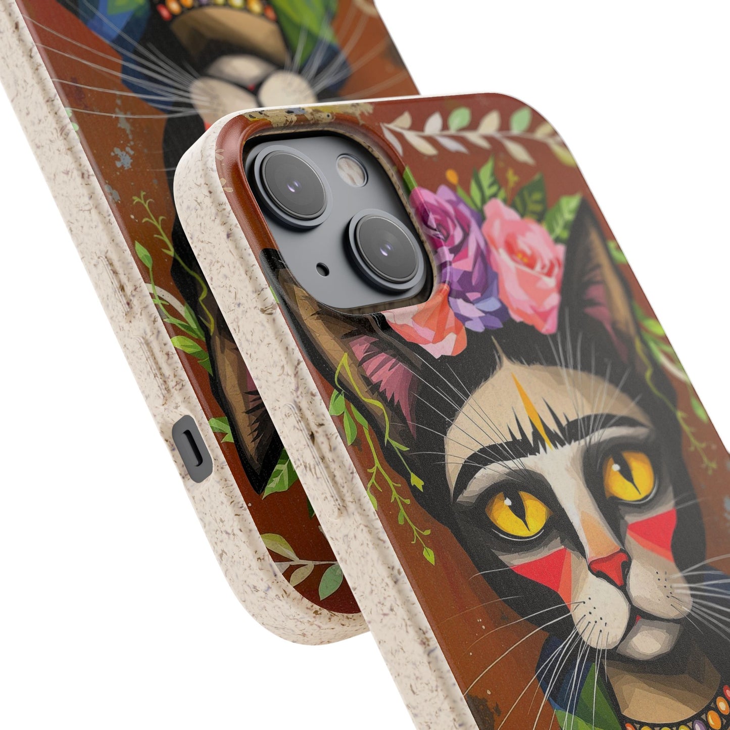 Phone Case - Frida Kahlo Cat, Eco Biodegradable