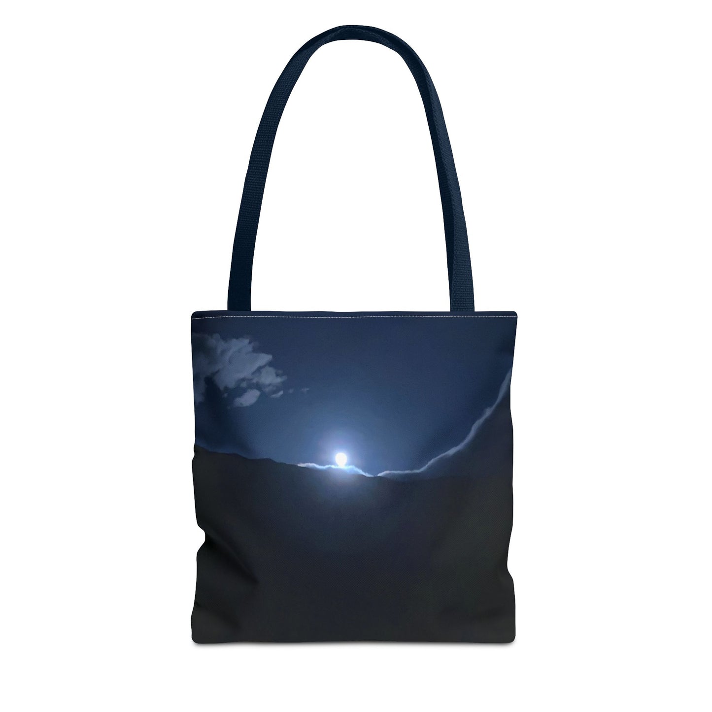 Norwegian Fjord Moon Tote Bag