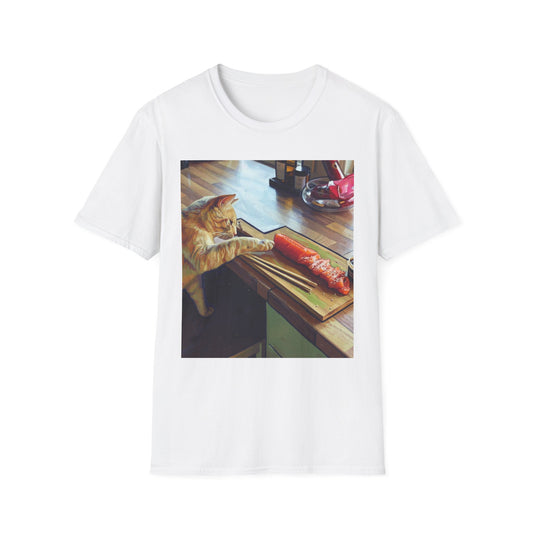 Cat Eating Sushi T-Shirt