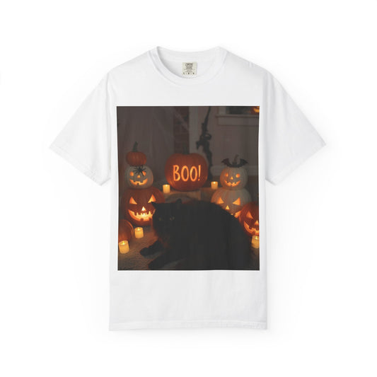 Spooky Cat T-Shirt, Halloween Shirt, Unisex Tee, Boo Graphic Tee, Fall Fashion, Pet Lover Gift