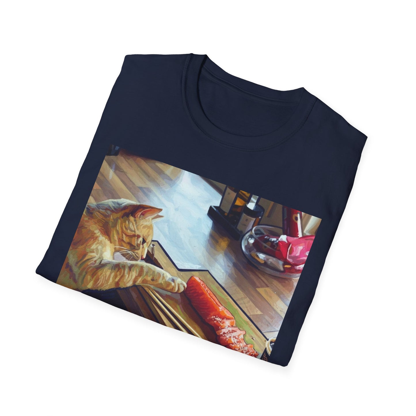 Cat Eating Sushi T-Shirt