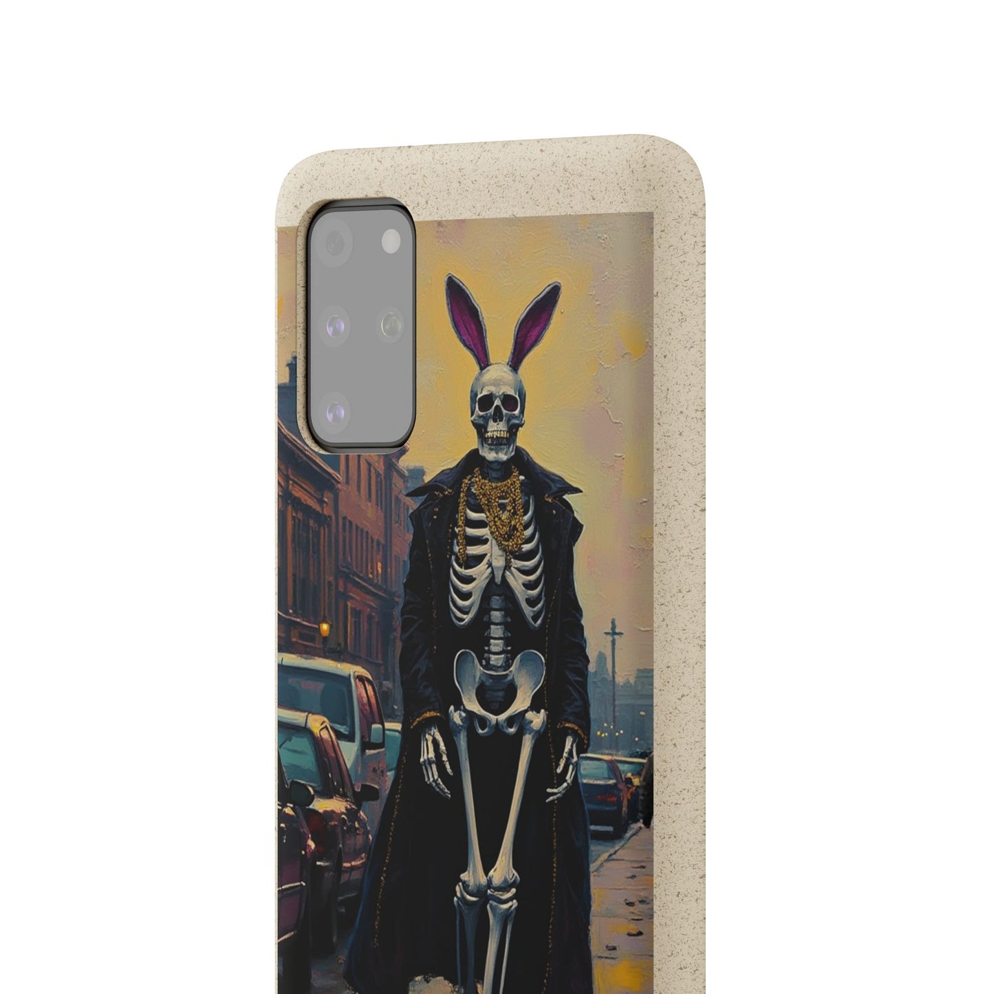 Skeleton Bunny Phone Case - Biodegradable Eco-Friendly Halloween Cover
