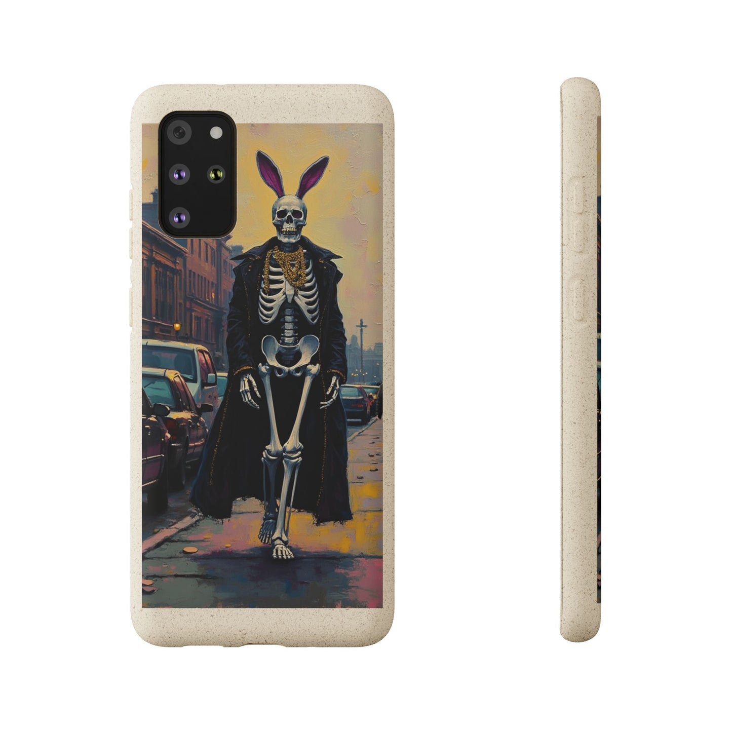Skeleton Bunny Phone Case - Biodegradable Eco-Friendly Halloween Cover