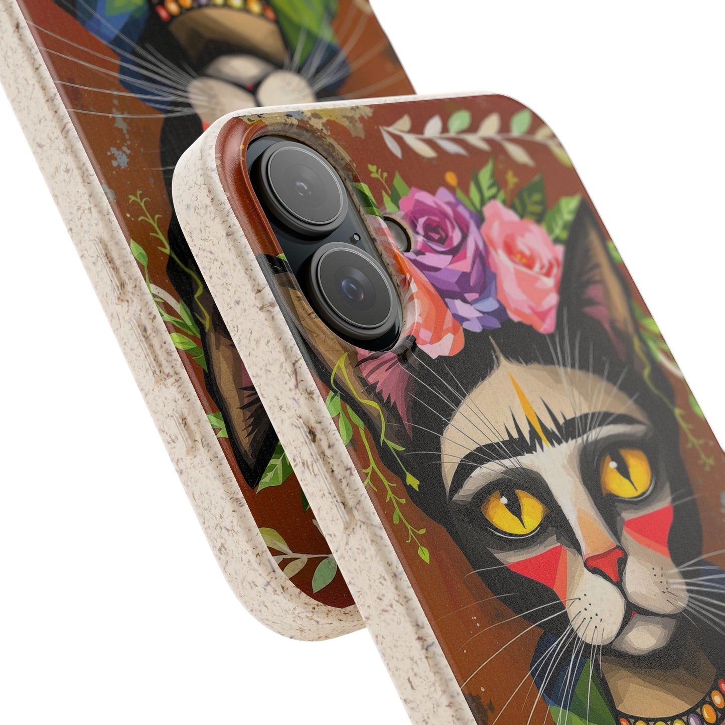 Phone Case - Frida Kahlo Cat, Eco Biodegradable