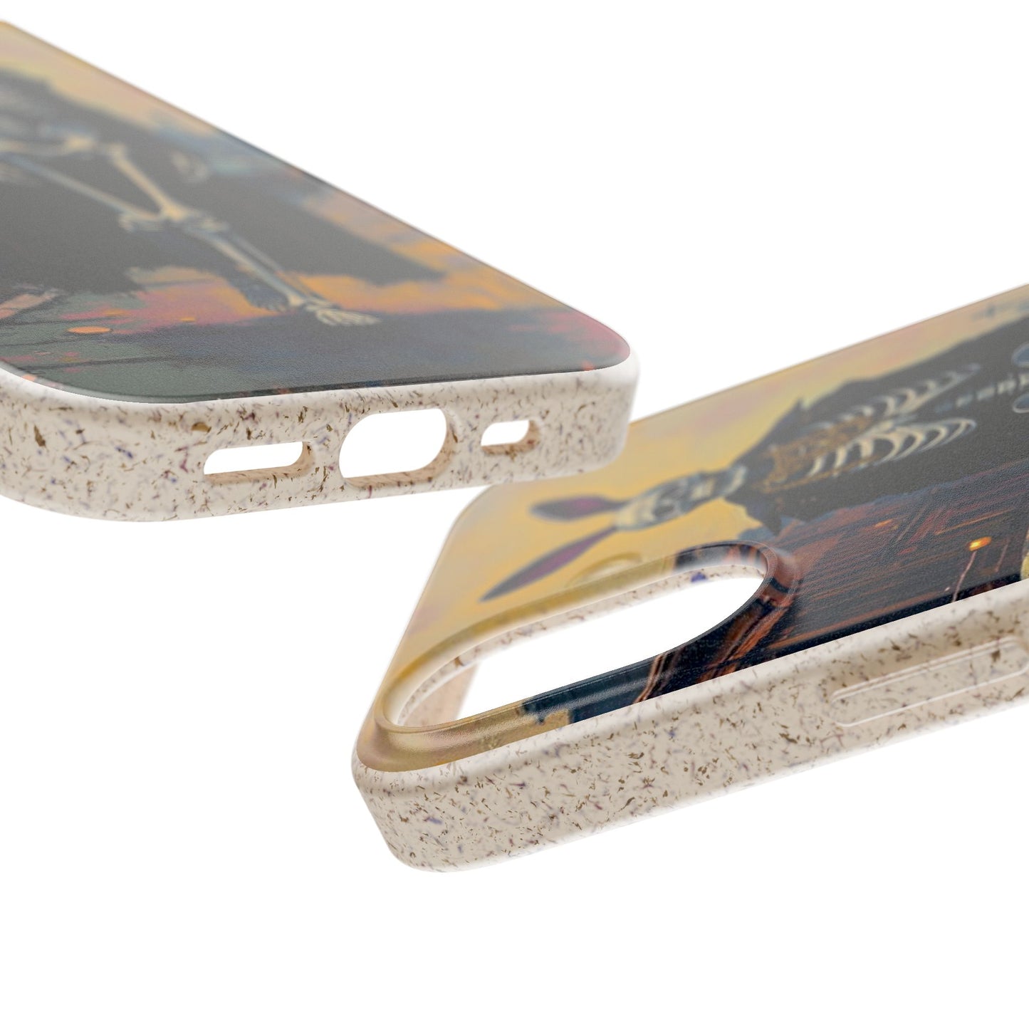 Skeleton Bunny Phone Case - Biodegradable Eco-Friendly Halloween Cover