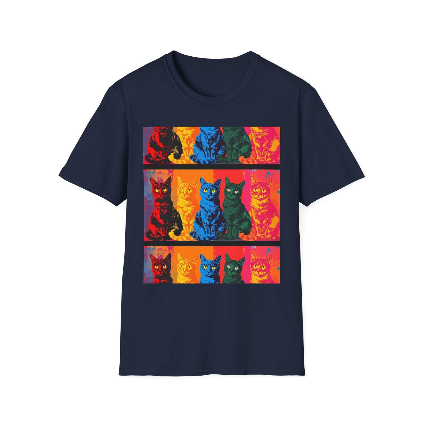 Cat Lover T-Shirt with Andy Warhol Design