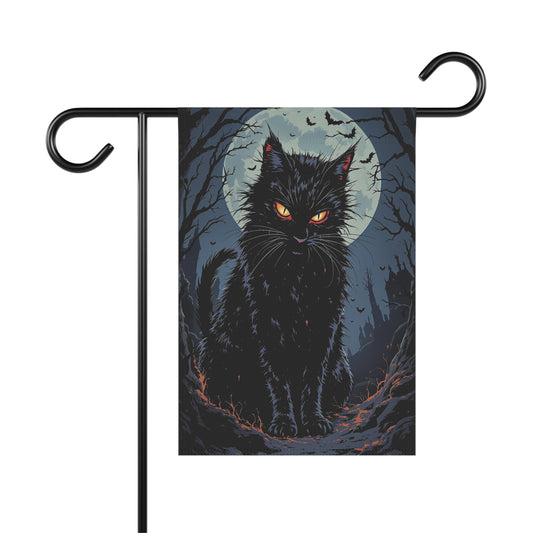 Banner Garden Halloween Cat