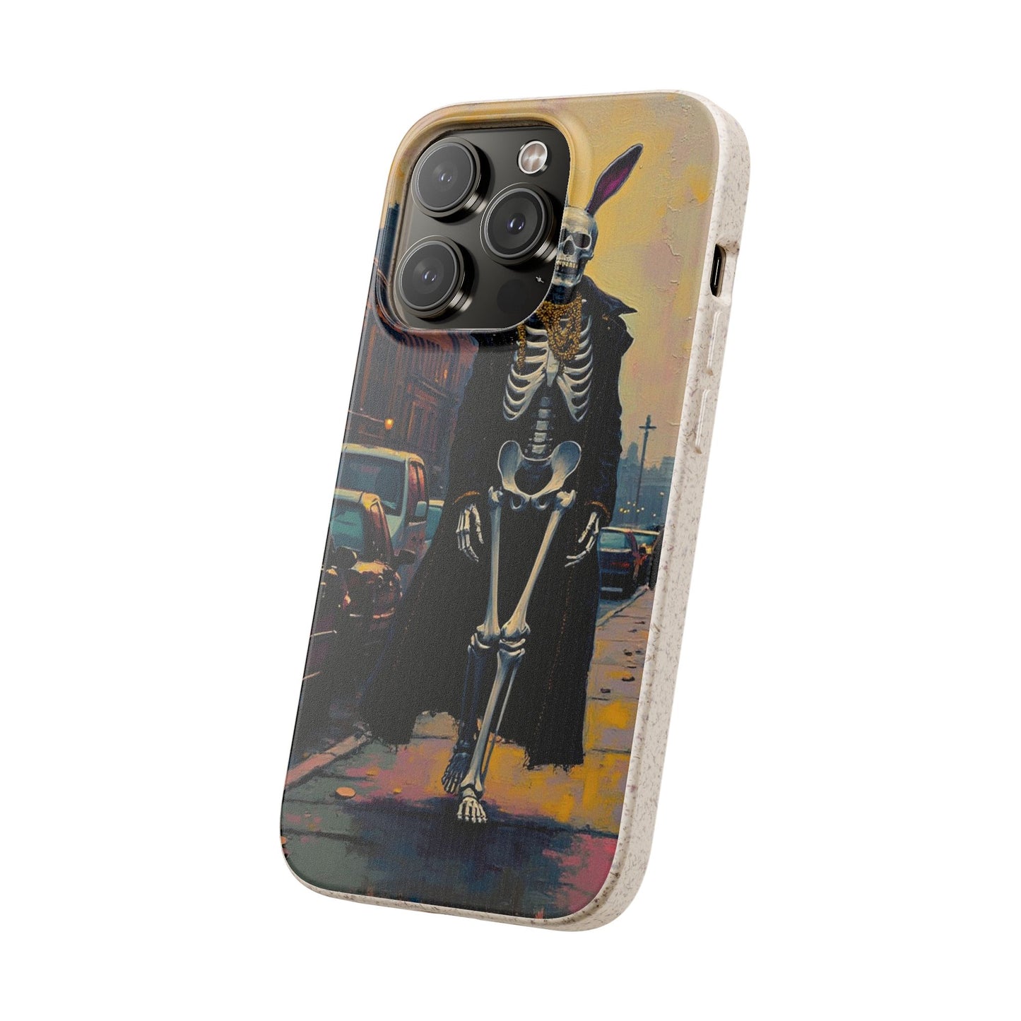 Skeleton Bunny Phone Case - Biodegradable Eco-Friendly Halloween Cover