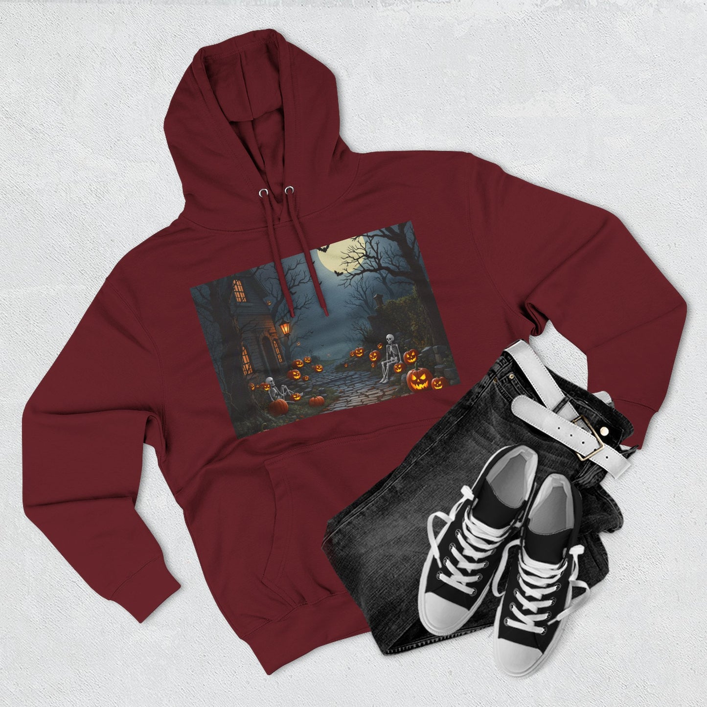 Three-Panel Hoodie - Trend Halloween Design