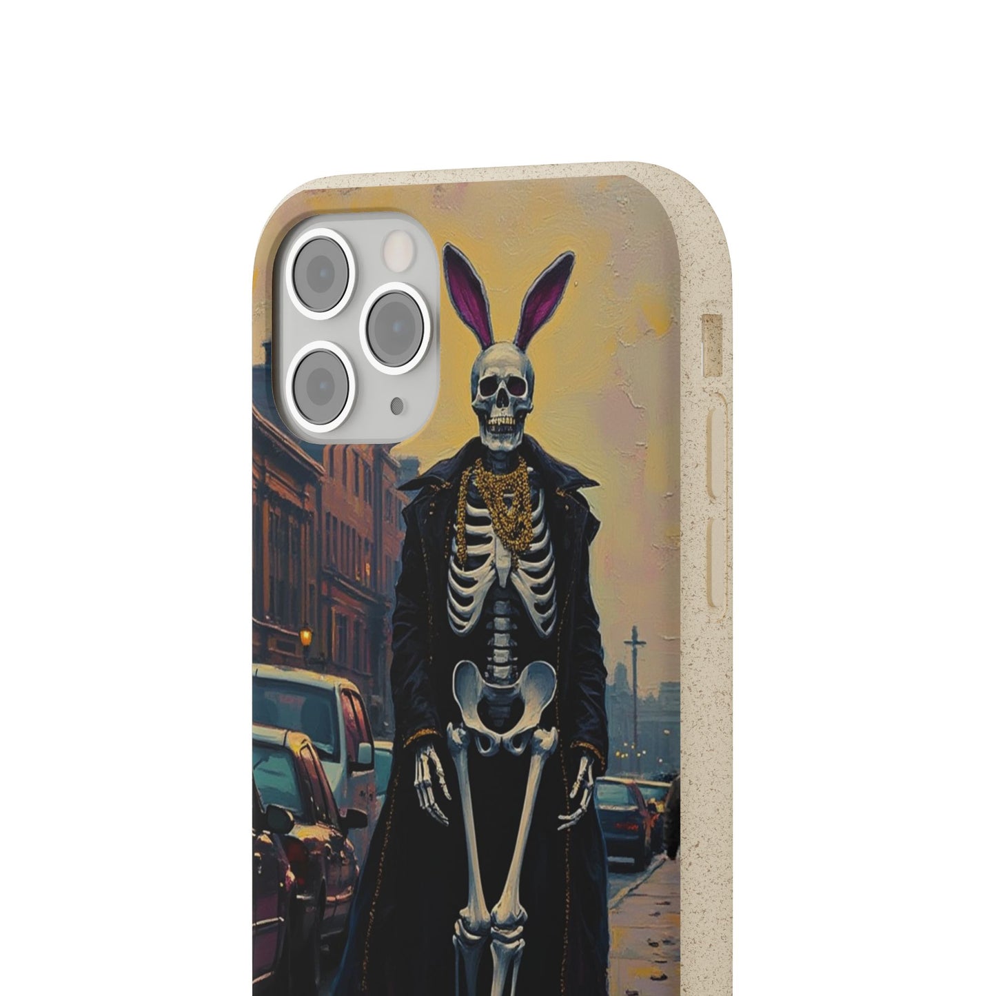 Skeleton Bunny Phone Case - Biodegradable Eco-Friendly Halloween Cover