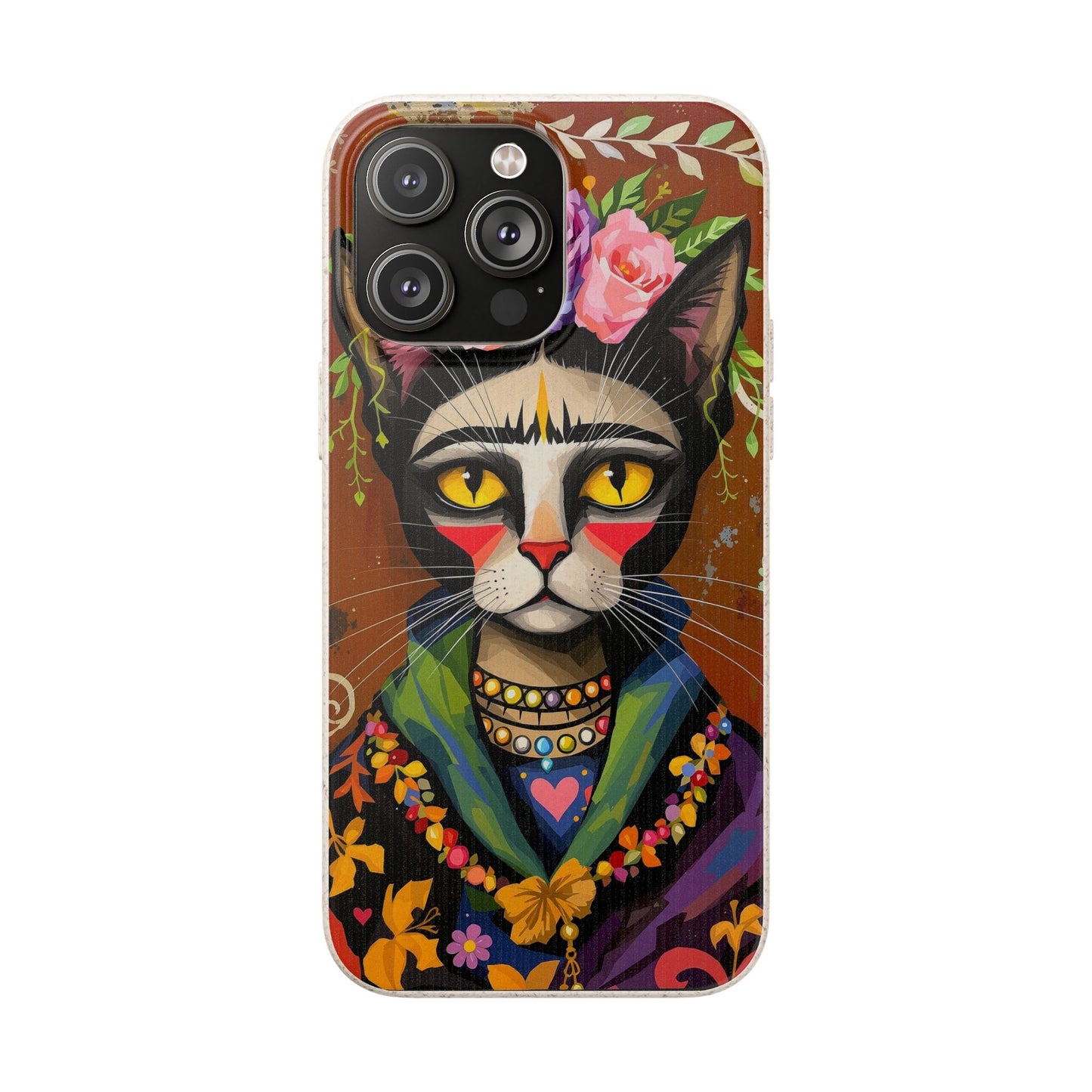 Phone Case - Frida Kahlo Cat, Eco Biodegradable