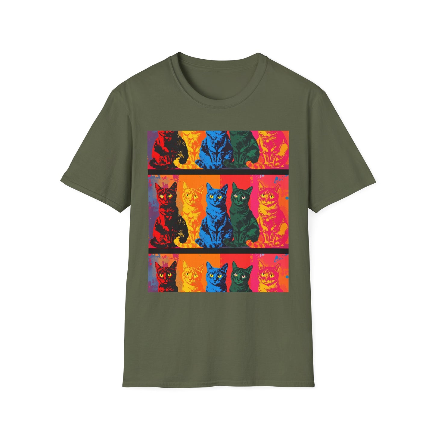 Cat Lover T-Shirt with Andy Warhol Design