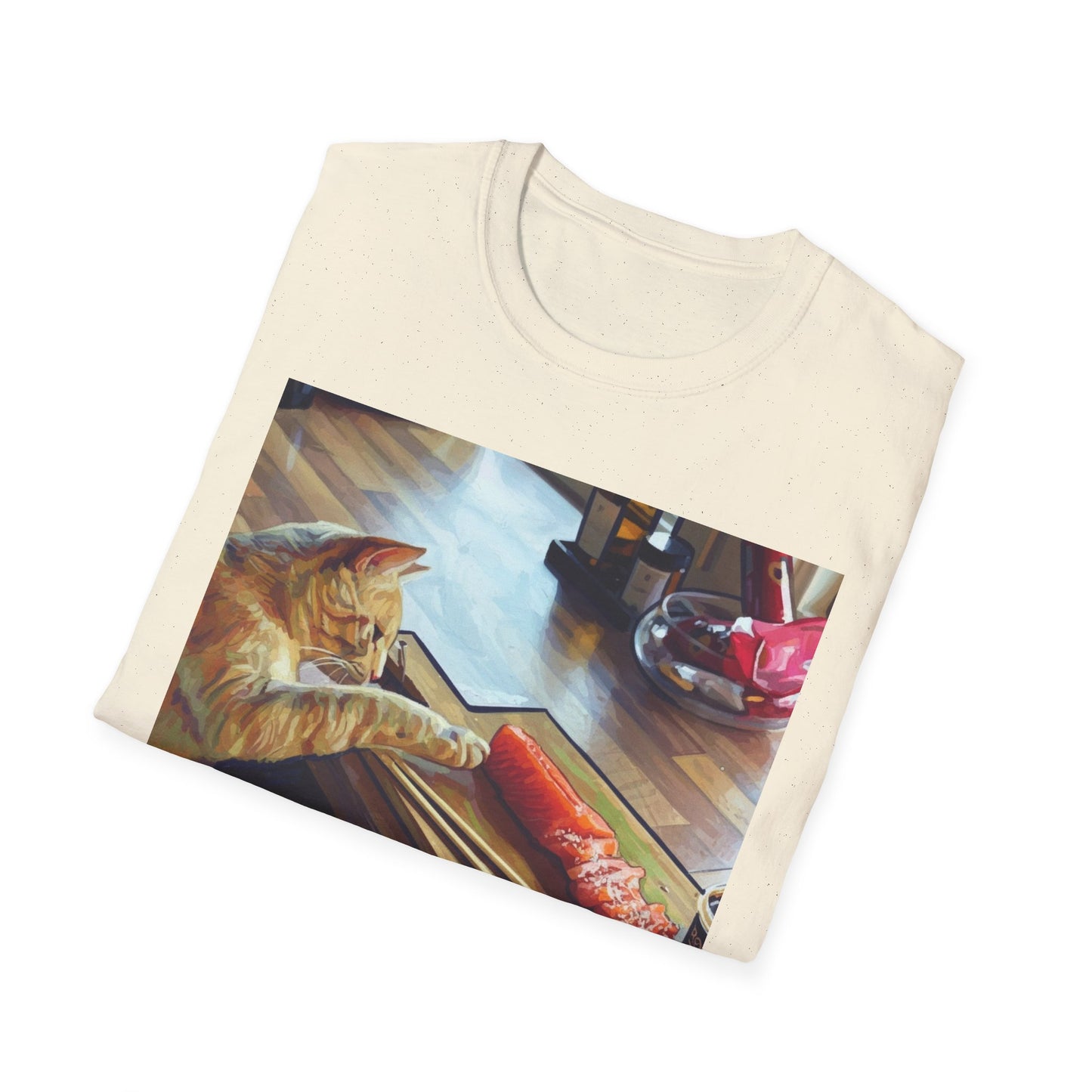 Cat Eating Sushi T-Shirt
