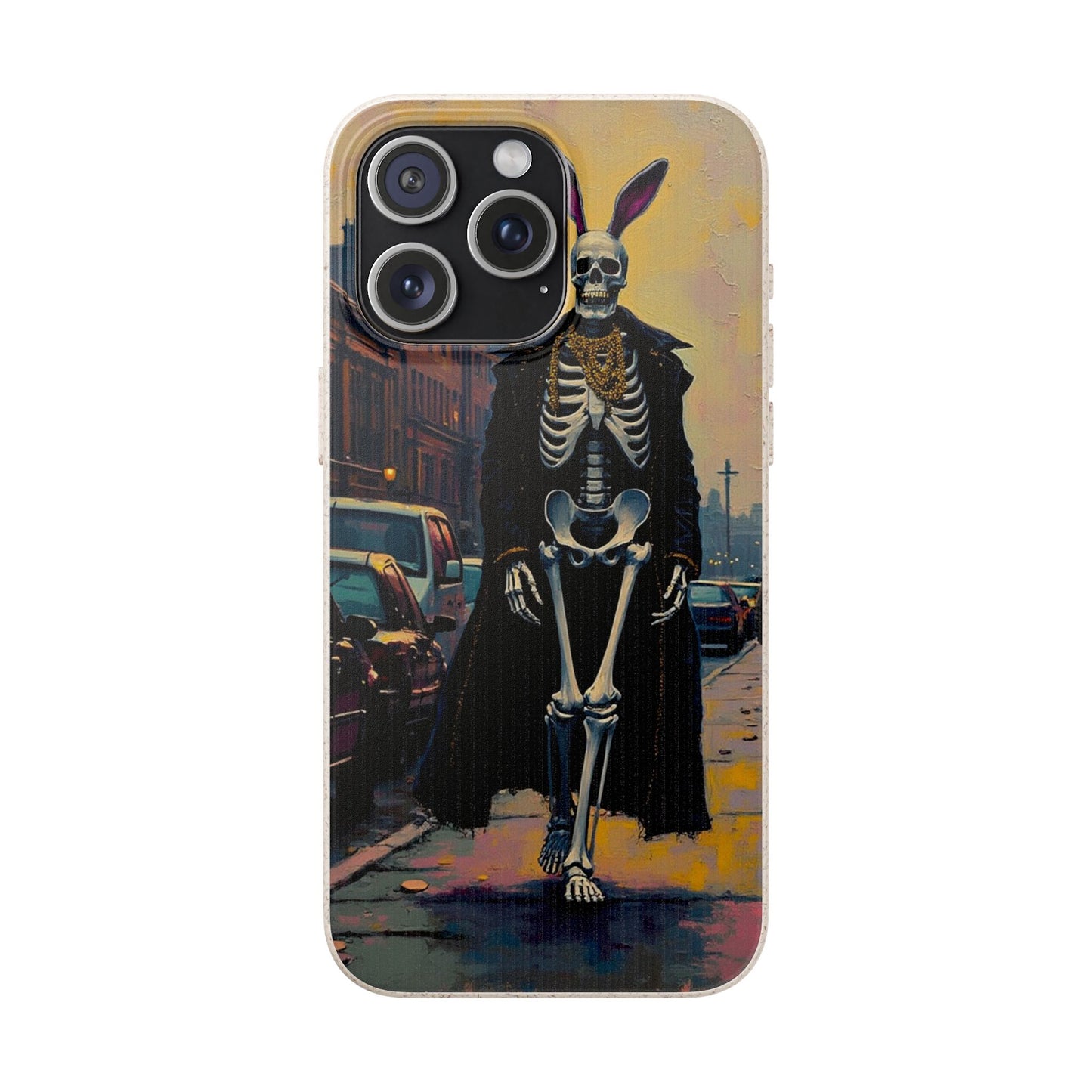 Skeleton Bunny Phone Case - Biodegradable Eco-Friendly Halloween Cover