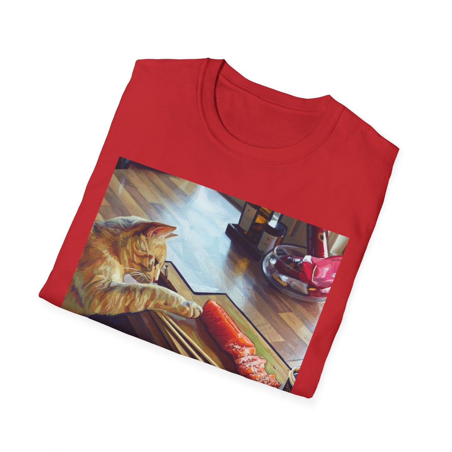 Cat Eating Sushi T-Shirt