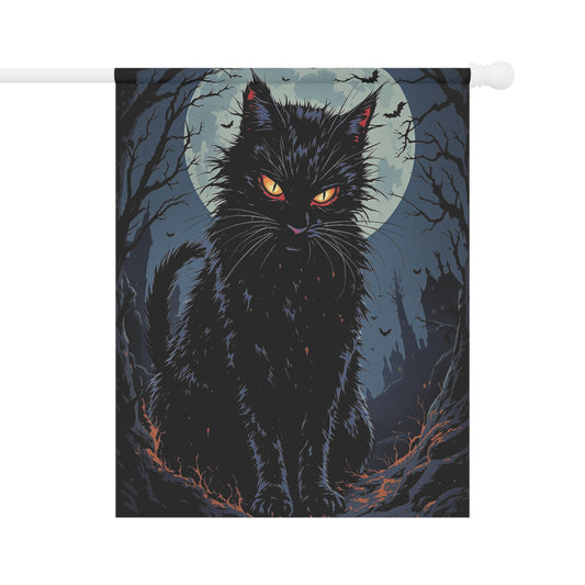 Banner Garden Halloween Cat
