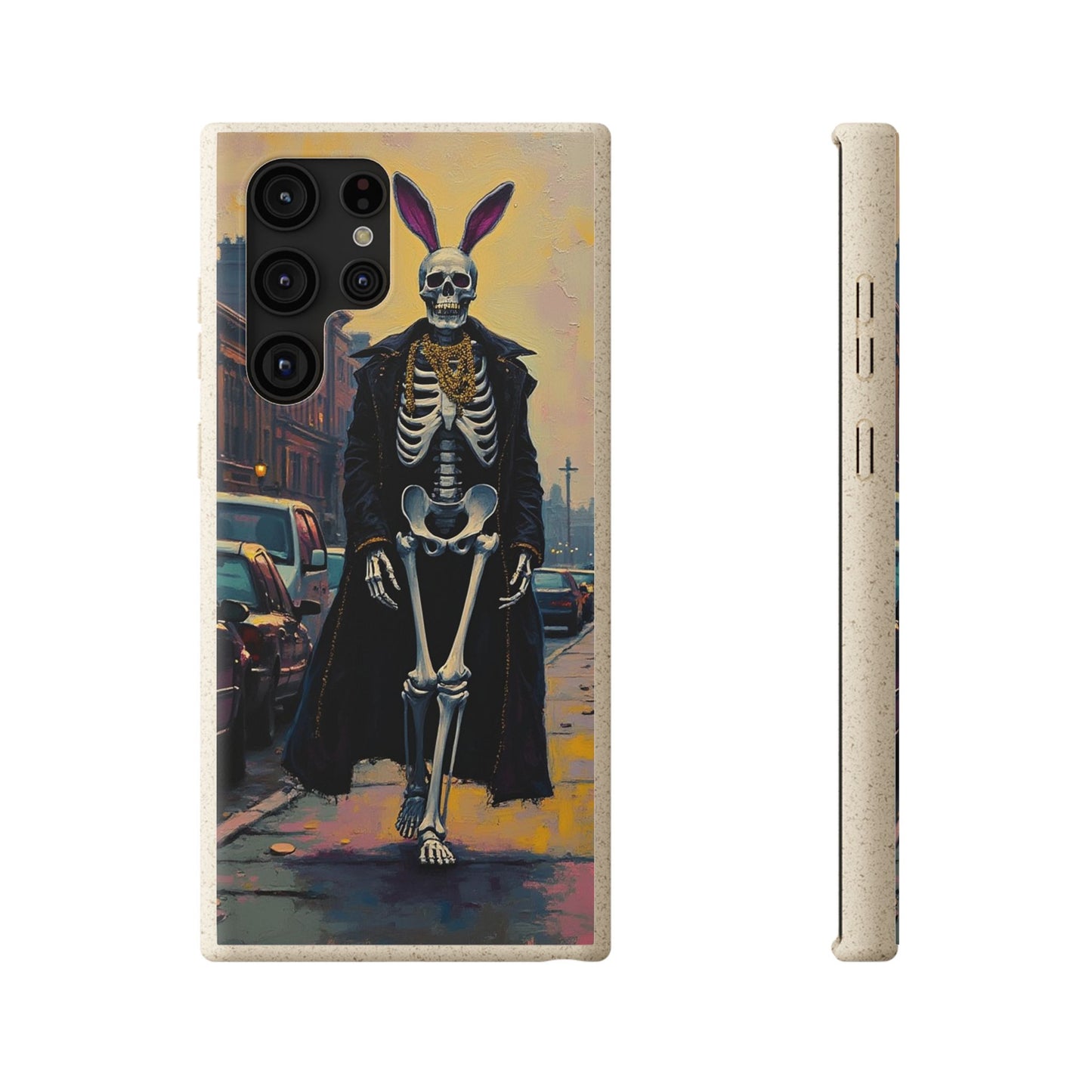Skeleton Bunny Phone Case - Biodegradable Eco-Friendly Halloween Cover